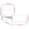 vidaXL Bedframe met hoofdbord kunstleer wit 100x200 cm