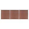 vidaXL Schutting 526x186 cm HKC bruin
