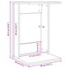 vidaXL Bijzettafel Gerookt eiken 40 x 38 x 62,5 cm Bewerkt hout