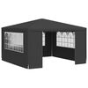 vidaXL Partytent met zijwanden professioneel 90 g/m&sup2; 4x4 m antraciet