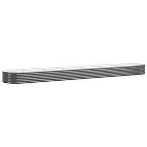 vidaXL Plantenbak 544x100x36 cm gegalvaniseerd staal antracietkleurig