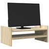 vidaXL Monitorstandaard 50x27x20 cm bewerkt hout sonoma eikenkleurig