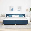 vidaXL LED Box Spring Bed met matras met LED Blauw 200 x 200 cm Stof