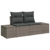 vidaXL Tuin Sofa Set met kussen 8 pcs Grijs poly rattan
