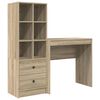 vidaXL Bureau Sonoma Eiken 125,5 x 40 x 127 cm 2 st