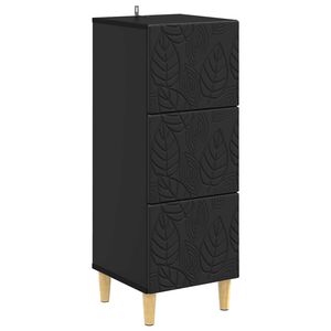 vidaXL Ladenkast Zwart 33 x 34,5 x 90 cm Bewerkt hout