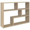 vidaXL Wandplank Muurmontage Sonoma Eiken 95 x 20 x 69,5 cm