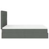 vidaXL Ottoman bed met matras en LED's 140x200cm stof donkergrijs