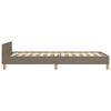 vidaXL Bedframe zonder matras 80x200 cm stof taupe