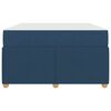 vidaXL Bedframe met matras Blauw 120 x 200 cm Stof
