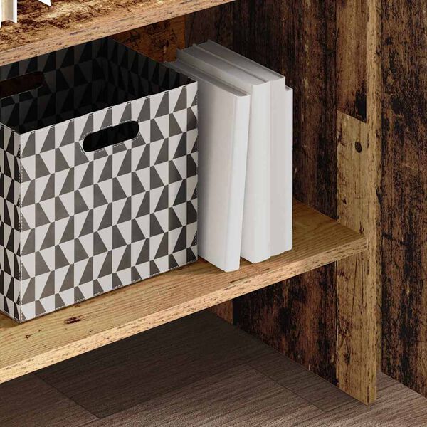 vidaXL Boekenkast Oudhout 60 x 35 x 180 cm Bewerkt hout