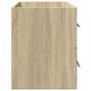 vidaXL Wastafelkast 80x38,5x48 cm bewerkt hout oud houtkleurig