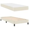 vidaXL Bedframe met matras Cr&egrave;me 90 x 200 cm Stof