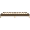 vidaXL Bedframe zonder matras stof donkerbruin 160x200 cm