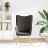 vidaXL Fauteuil Donkergrijs 62 x 67 x 95,5 cm Sherpa Stof