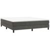 vidaXL Boxspring bed 180x200 cm fluweel donkergrijs