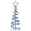 vidaXL LED-kerstboom met kerstballen 100 LED's warm wit 150 cm