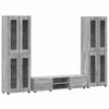vidaXL Tv-meubelset FLORIN 3 pcs Grijs Sonoma Bewerkt hout