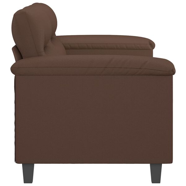 vidaXL Tweezitsbank 140 cm kunstleer bruin