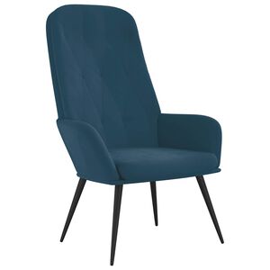vidaXL Relaxstoel fluweel blauw