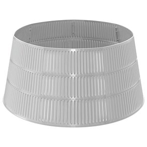 vidaXL Kerstboomrok Kegelvormig zilver Dia. 56 x 25,5 cm Kunststof