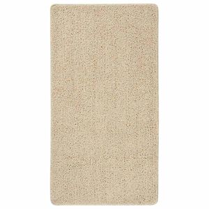vidaXL Vloerkleed shaggy anti-slip 80x150cm cr&egrave;mekleurig