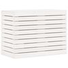 vidaXL Wasmand 88,5x44x66 cm massief grenenhout wit