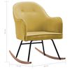 vidaXL Schommelstoel fluweel mosterdgeel