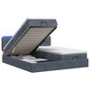 vidaXL Ottoman Bed met Matrassen en LED Donkergrijs 160 x 200 cm