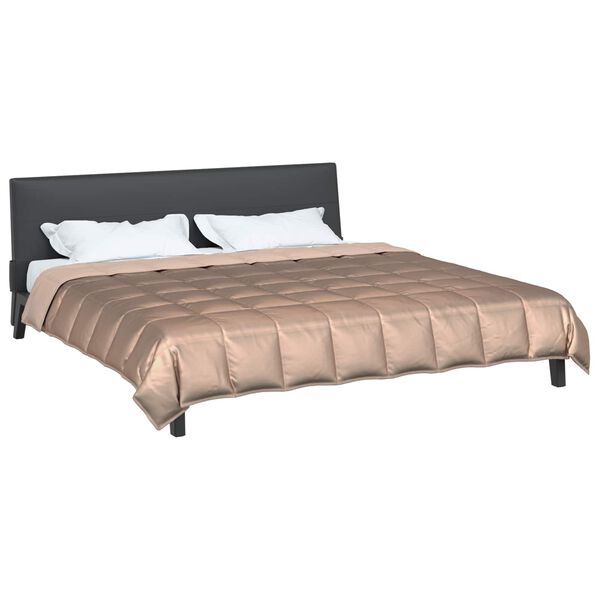 vidaXL Vol jaar dekbed Goud 200 x 200 cm Satijn en Microfiber