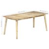vidaXL Eettafel 180x90x76 cm massief mangohout