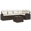 vidaXL Bankstel met kussen Bruin Polyester