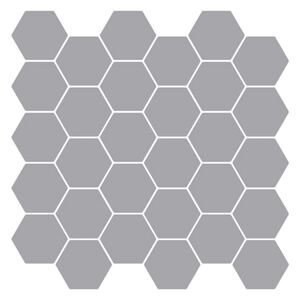 vidaXL Hexagon tegel 50 st Grijs 30 x 30 cm Polyurethaan en PET