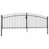 vidaXL Dubbele deur hekpoort Woerden met speerpunt 400x149,5 cm