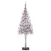 vidaXL Kerstboom met 300 LED met standaard Wit 180 cm PE en staal
