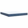 vidaXL Boxspring met matras fluweel blauw 180x200 cm