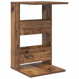 vidaXL Bijzettafel Oudhout 40 x 35 x 60,5 cm Bewerkt hout
