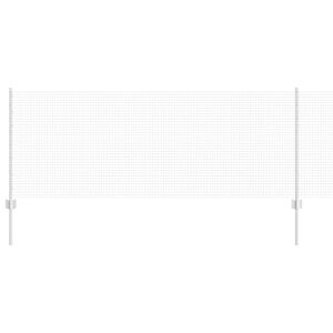 vidaXL gelast draadhek met palen 50 x 0,8 m Gegalvaniseerd staal Mesh