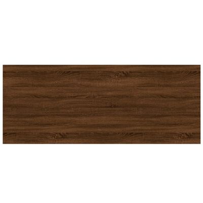 vidaXL Wandschappen 4 st 100x40x1,5 cm bewerkt hout bruin eikenkleur
