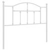 vidaXL Vervangend hoofdbord 107 cm metaal wit