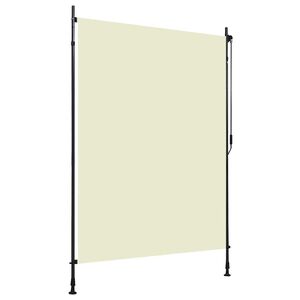 vidaXL Rolgordijn voor buiten 150x270 cm cr&egrave;me