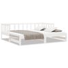 vidaXL Slaapbank met onderschuifbed 90x190 cm massief grenenhout wit