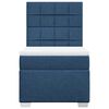 vidaXL Boxspring met matras stof blauw 100x200 cm