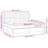 vidaXL Boxspring met matras fluweel roze 200x200 cm
