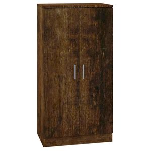 vidaXL Schoenenkast 55x35x108 cm bewerkt hout gerookt eikenkleurig