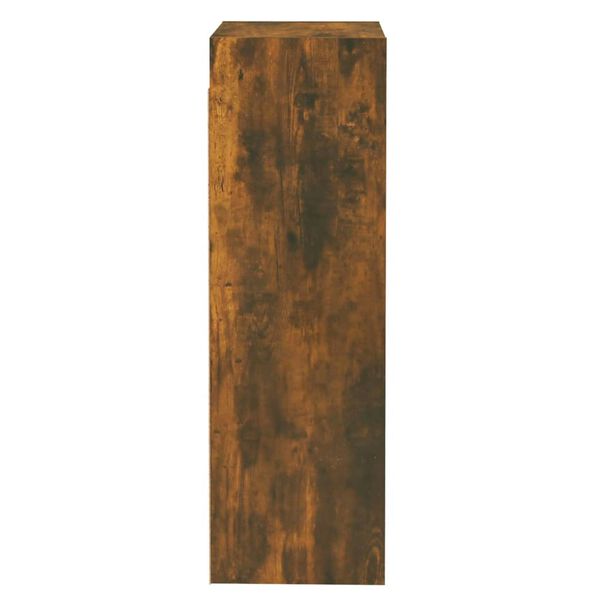 vidaXL Tv-meubel 30,5x30x90 cm bewerkt hout gerookt eikenkleur