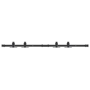 vidaXL Ophangset voor schuifdeur 122 cm koolstofstaal