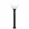vidaXL Bolderverlichting met sensor 80 cm zwart IP44