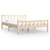 vidaXL Bedframe massief hout 140x190 cm
