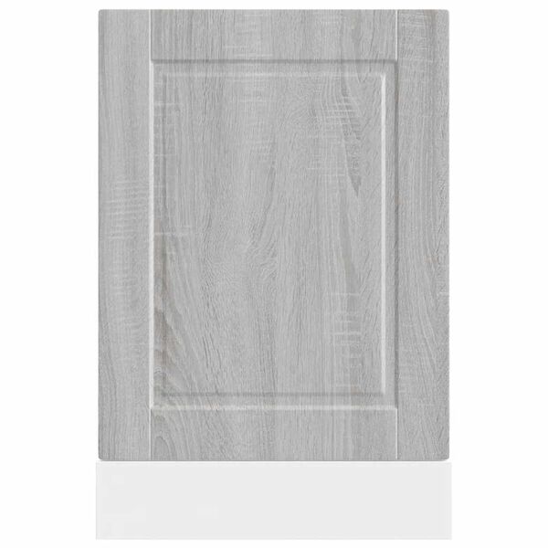 vidaXL Vaatwaspaneel Porto 45x1,5x67cm bewerkt hout grijs sonoma eiken